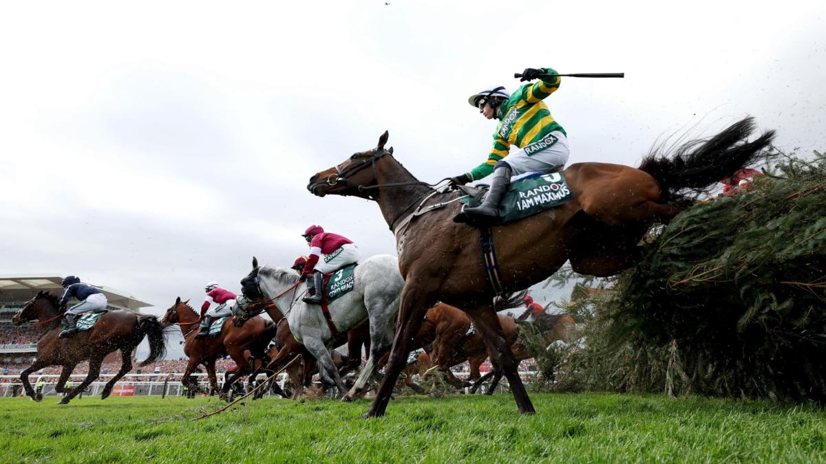 Grand National horse racing at Aintree